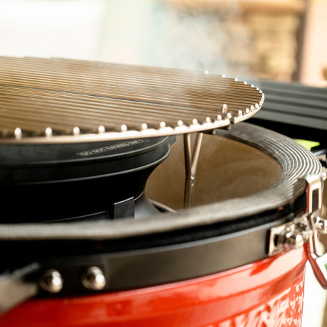 Kamado joe slōroller z rusztem do gotowania ze stali nierdzewnej do wkładanej kratki Classic i ii
