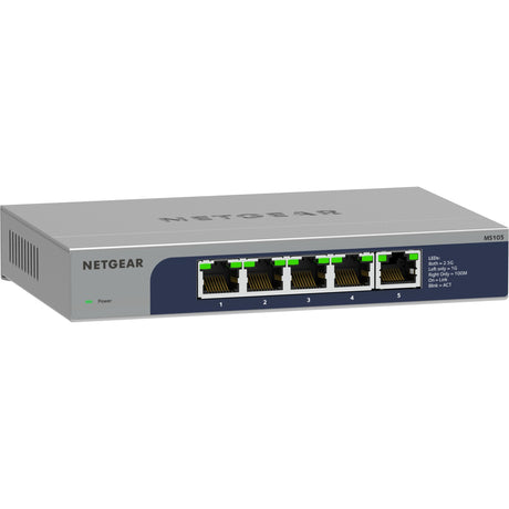 5-portowy niezarządzalny przełącznik Multi-Gigabit Ethernet 2,5G Netgear, MS105 (szary)