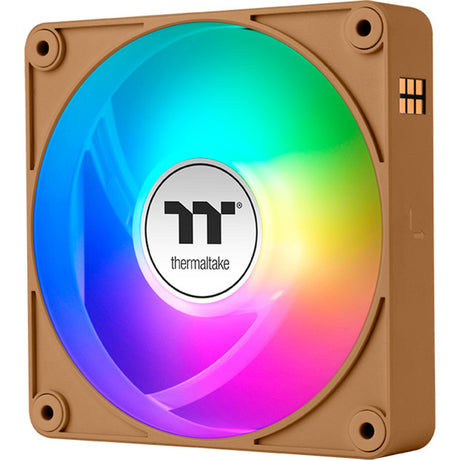 Thermaltake ct120 ex argb Sync wentylator chłodzący komputer żwirowy (zestaw 3 wentylatorów) wentylatory do obudowy (jasnobrązowy, 3 sztuki, 120 x 120 x 25 mm, pwm)