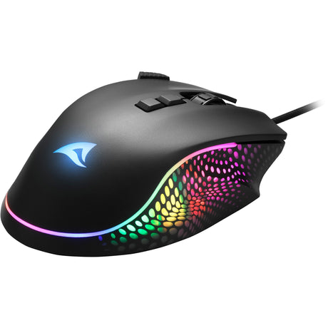 Mysz do gier Sharkoon Shark Force III (czarna, 400 - 12800 dpi, diody LED RGB)