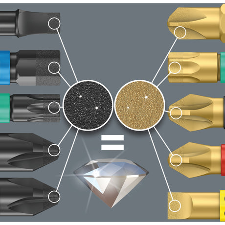 Wera Bit-check Diamond - zestaw bitów - 12-częściowy
