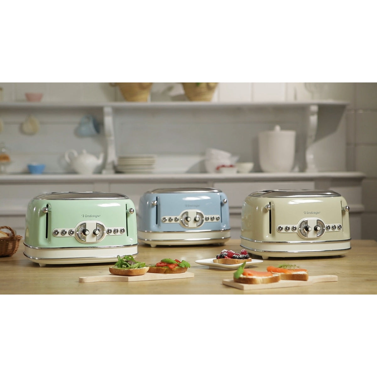 Toster vintage Ariete 0156 04 (jasnozielony)