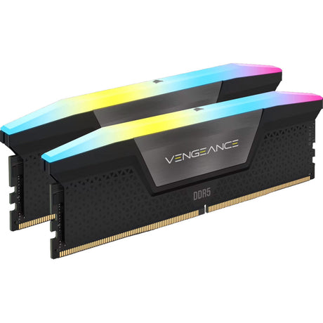 Corsair Vengeance RGB 16 GB DDR5-5200 (2x 8 GB) RAM (czarny, cmh16gx5m2b5200c40, udimm, xmp 3.0)