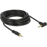 Delock Kabel męski 3,5 mm > 3,5 mm męski (czarny, 5 metrów)