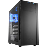 Obudowa midi tower Sharkoon s25-w (czarna | 2x USB-A | okienko)