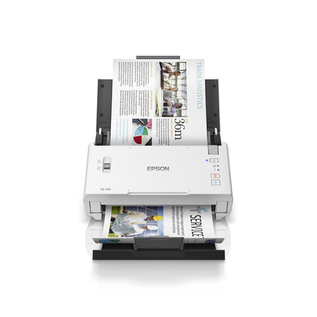 Skaner paszowy Epson Works ds-410 (biały czarny, USB 2.0)