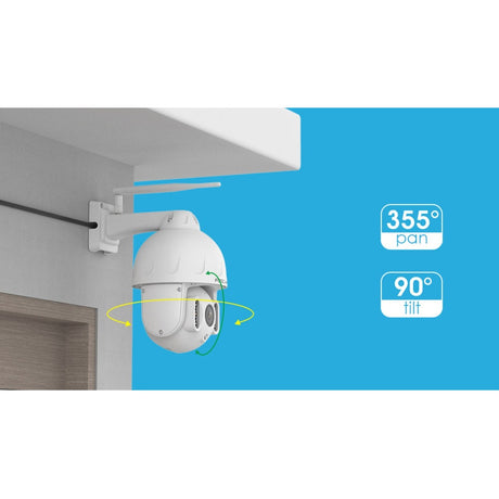 Foscam SD8P, dwuzakresowa zewnętrzna kamera bezpieczeństwa PTZ 4K 8MP WiFi (biała)