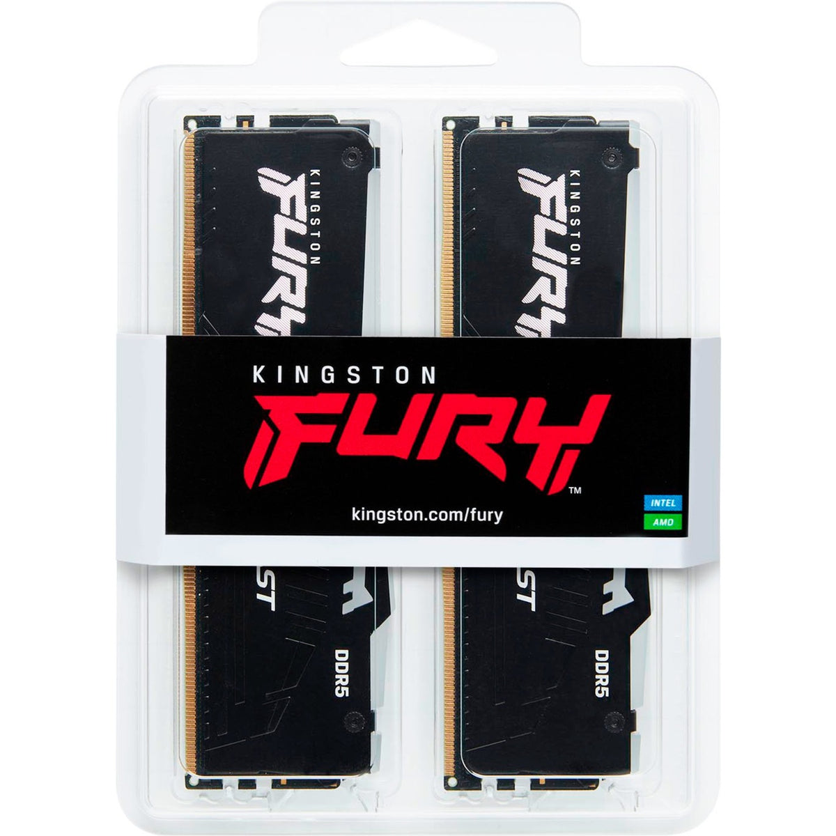 Kingston Fury Beast RGB 32 GB DDR5-6000 (2x 16 GB) RAM (czarny, KF560C30bbeak2-32, XMP 3.0, Expo 1.1)