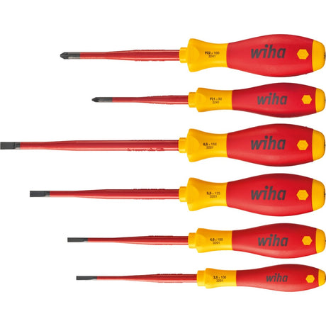 Zestaw wkrętaków Wiha Soft Finish Electric Slimfix (czerwony żółty, 6 sztuk)