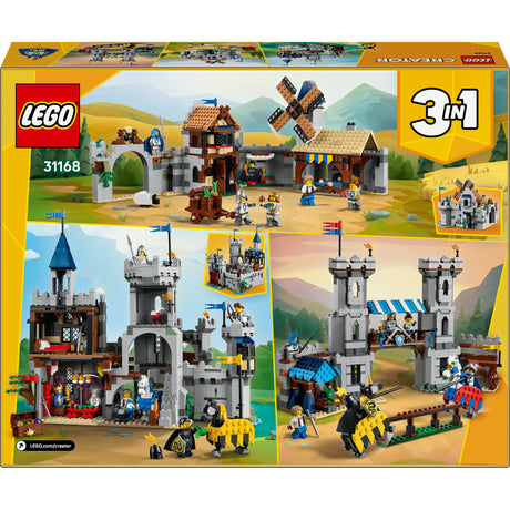 Lego® Creator Średniowieczny zamek 3 w 1 z rycerzami na koniach - 31168
