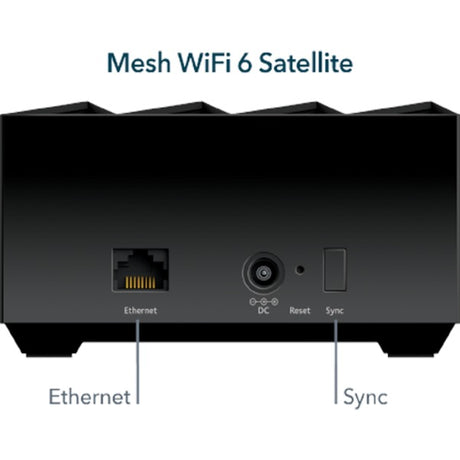 Netgear Nighthawk mk73s mesh wifi 6 3-pakowy router siatkowy (czarny, 1x router, 2x satelity)