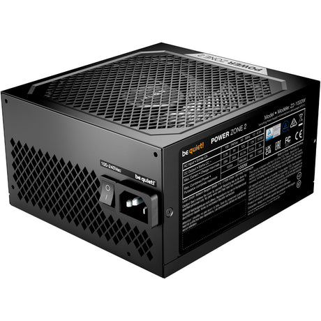 Bądź cicho! modułowy zasilacz Power Zone 2 o mocy 1000 W (czarny, 1x 12V-2x6, 3x pcie)
