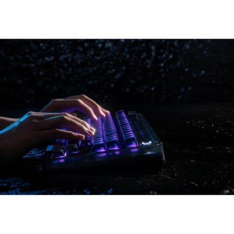 Klawiatura mechaniczna 8bitdo retro 87 - mecha break (czarna, układ us (qwerty), kailh box jellyfish proglasa, 80% (tkl), nasadki klawiszy abs, hot-swap, bluetooth le 5.0, bezprzewodowa 2.4ghz, usb)