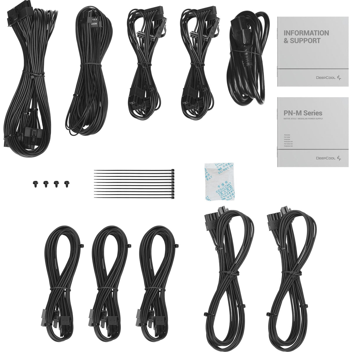 Modułowy zasilacz Deepcool pn850m o mocy 850 W (czarny, 3x pcie)