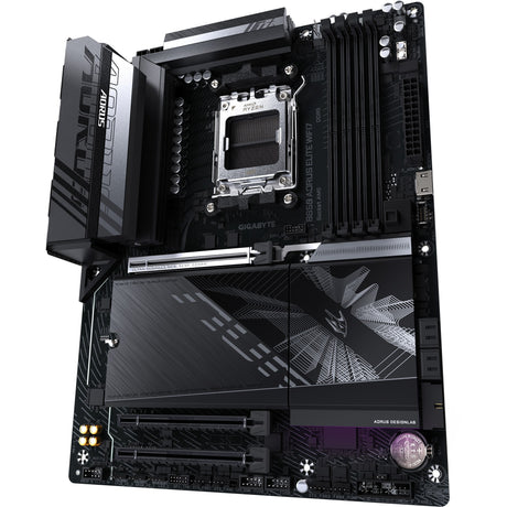 Płyta główna Gigabyte B850 Aorus Elite WiFi7 z gniazdem AM5 (czarna, RAID, 2,5 GB-LAN, WiFi 7, BT, dźwięk, ATX)