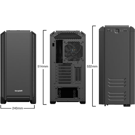 Bądź cicho! Obudowa midi tower Silent Base 601 (czarna | 3x USB-A)