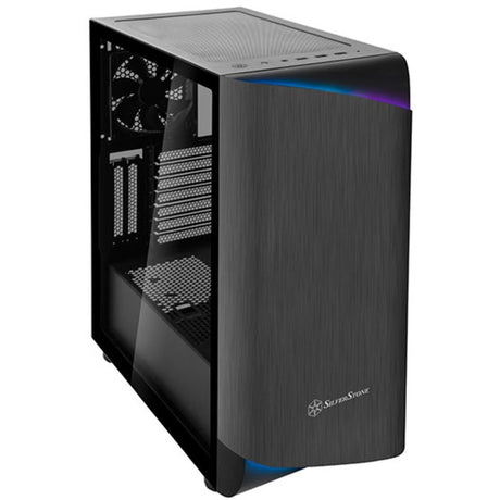 Obudowa Silverstone Seta A1 Midi Tower (czarny tytan | 2x USB-A | 1x USB-C | RGB | szkło hartowane)