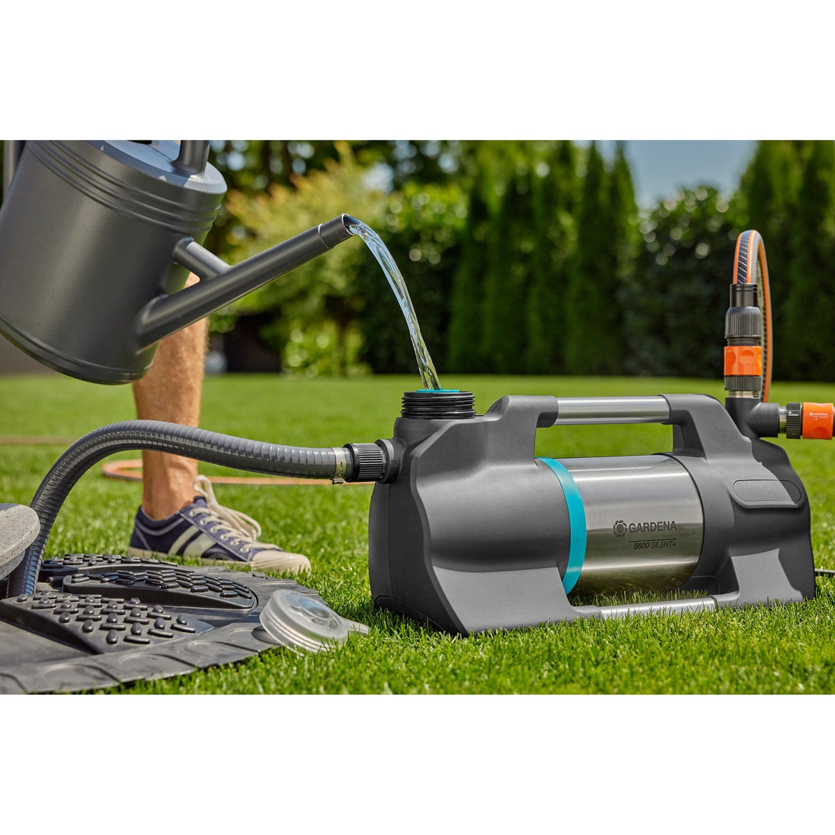 Pompka do podlewania Gardena 5600 Silent+ (czarno-srebrna)