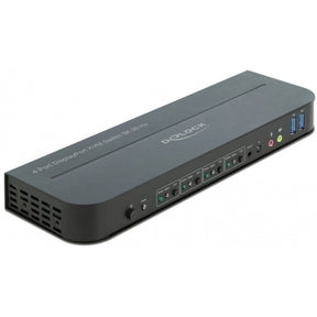Delock przełącznik displayport 1.4 kvm przełącznik kvm (czarny, 8k 30 hz, USB 3.0, audio)