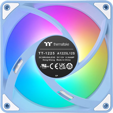 Thermaltake ct120 ex argb Sync wentylator chłodzący do komputera hortensja niebieska (pakiet 3 wentylatorów) wentylatory do obudowy (jasnoniebieski, 3 sztuki, 120 x 120 x 25 mm, pwm)