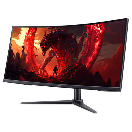 Acer nitro xz340cur x2 34 zakrzywiony ultrawide monitor do gier (czarny, 2x port wyświetlacza, 2x HDMI, 200 Hz)