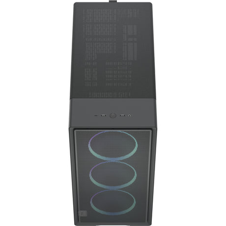Fractal design epoch xl tg rgb obudowa midi tower (czarna | 2x usb-a | 1x usb-c | rgb | szkło hartowane)