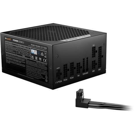 Bądź cicho! modułowy zasilacz Power Zone 2 o mocy 750 W (czarny, 1x 12V-2x6, 3x pcie)