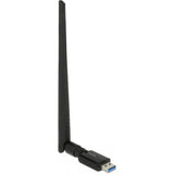 Delock Dwuzakresowa antena sztyftowa USB 3.0 WLAN (czarna)