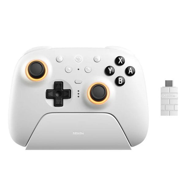 Kontroler Bluetooth 8bitdo Ultimate 2 (biały, PC, Switch 2, Bluetooth USB-C 2,4 GHz)