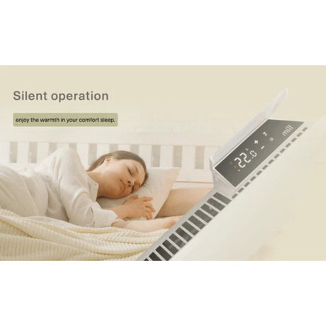 Mill steel wi-fi paneelverwarming pa1500wifi4a bl met voet (zwart, 1500 watt, tot 22 m², zigbee 3.0, -app)