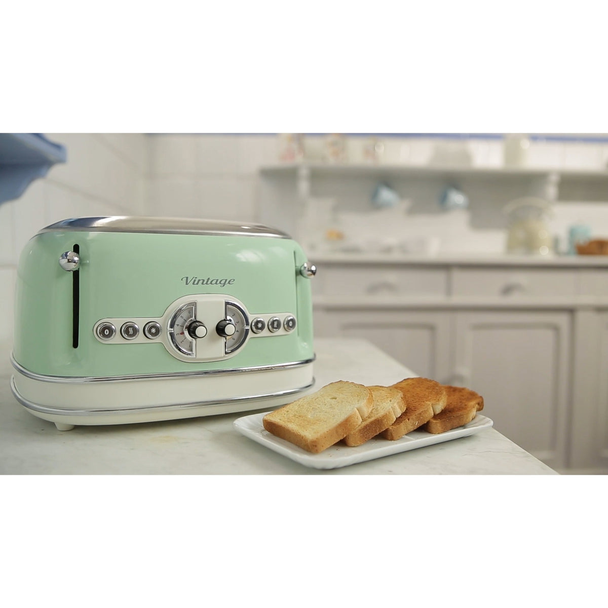 Toster vintage Ariete 0156 04 (jasnozielony)