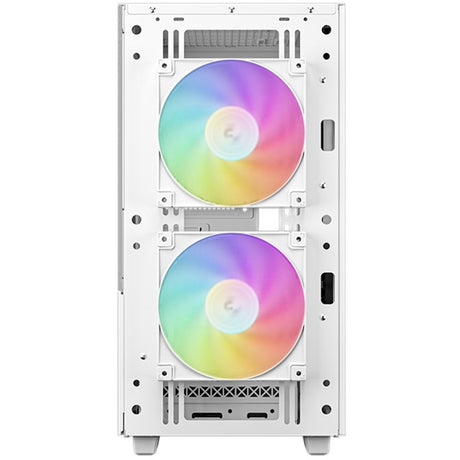 Obudowa mini tower Deepcool ch360 (biała | 1x USB-A | 1x USB-C | RGB | okienko)