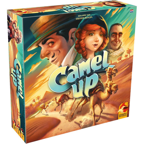 Asmodee Eggertspiele Camel Up - gra planszowa Wyścig wielbłądów - nowe wydanie z palmą 3D