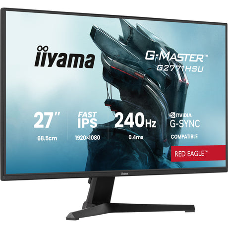 Monitor do gier Iiyama G-Master Red Eagle G2771HSU-B1 27 (czarny, 2x HDMI, DisplayPort, USB-A, USB-C, 240 Hz)