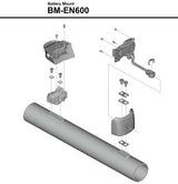 Mocowanie akumulatora Shimano Steps bm-en600 do dolnej rury