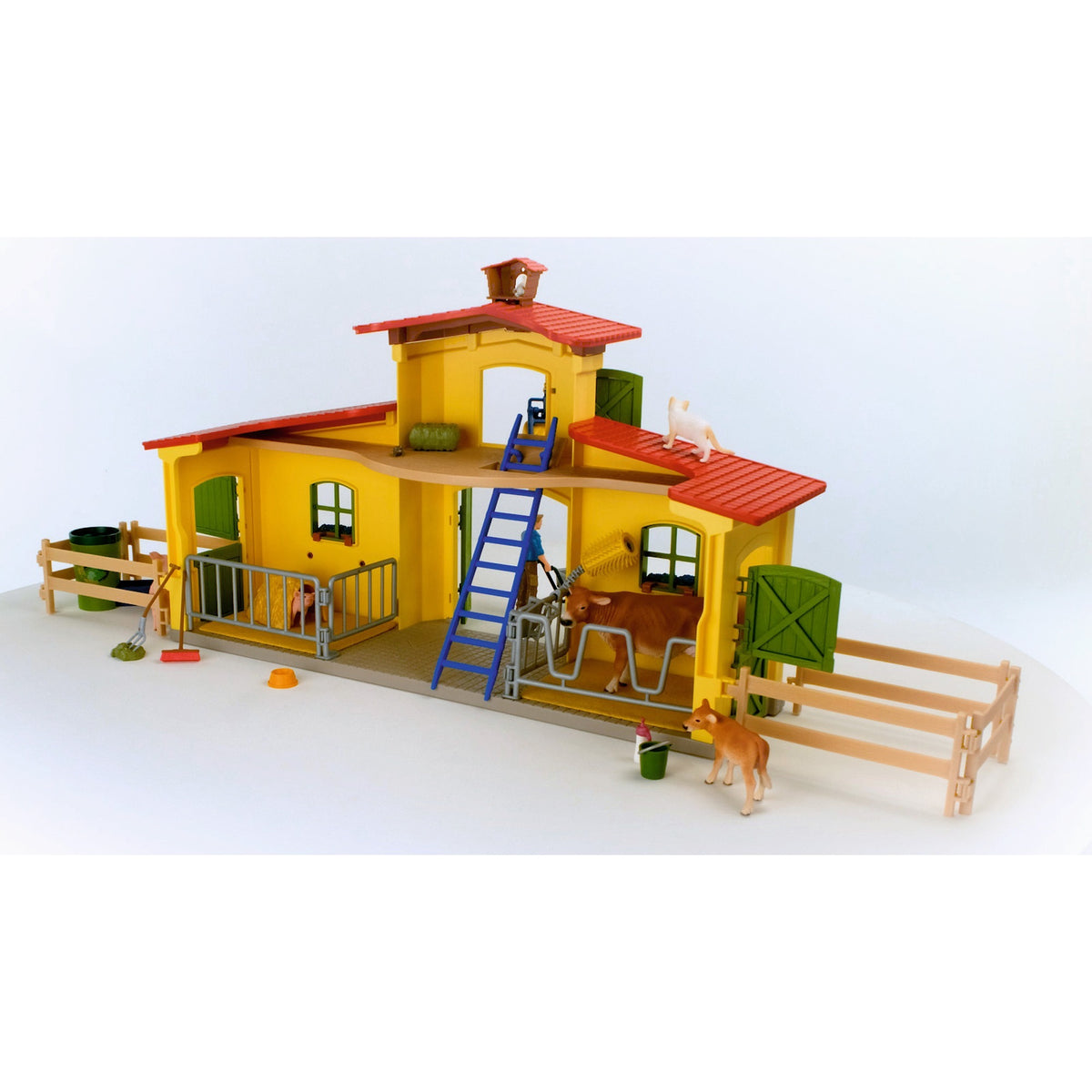 Świat farmy Schleich - duża stabilna, żółta figurka do zabawy