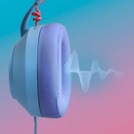 Przewodowy zestaw słuchawkowy do gier Powera Lucidsound LS10 — nauszny zestaw słuchawkowy do gier Ocean Waves (jasnoniebieski fioletowy, Playstation 5, Playstation 4, Xbox Series