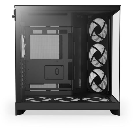 Obudowa midi tower Nzxt h9 flow rgb+ (czarna (matowa) | 2x usb-a | 1x usb-c | rgb | szkło hartowane)