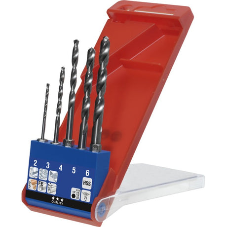 Zestaw wierteł krętych Kwb HSS Zestaw 5 wierteł (2-6 mm)
