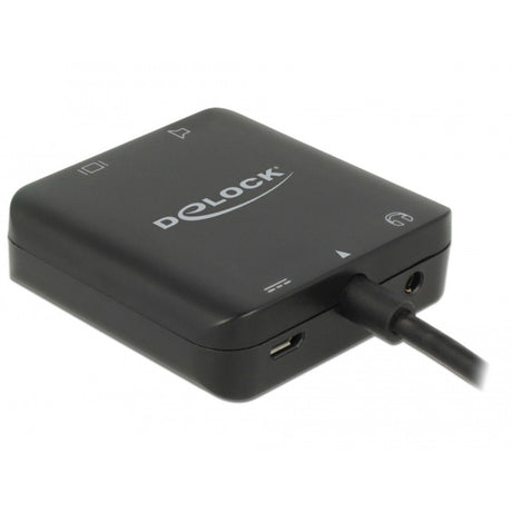 Delock Kompaktowy adapter ekstraktora audio HDMI (czarny, 0,3 metra, 4k 60hz)
