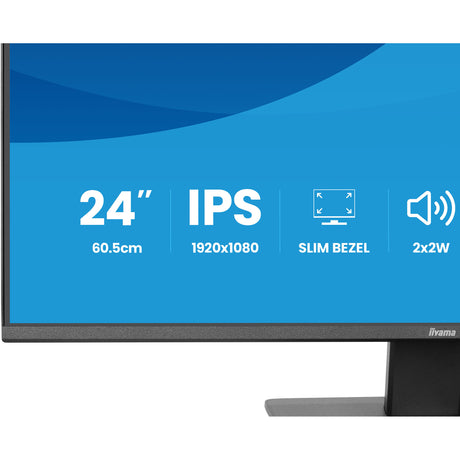 Monitor Iiyama prolite x2493hsu-b1 23.8 (czarny (matowy), 120 Hz, HDMI, Display Port, USB, audio)