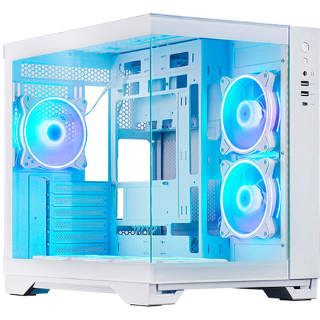 Obudowa Chieftec Visio Midi Tower (biała | 2x USB-A | 1x USB-C | RGB | szkło hartowane)