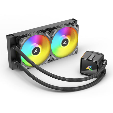 Chłodzenie wodne Sharkoon s50 argb (czarne, 4-pinowe pwm)