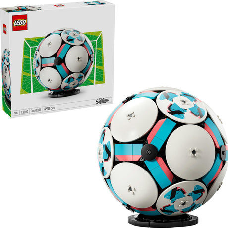 Lego Editions Football - zestaw do budowania wyświetlacza 3D z mini stadionem - prezent urodzinowy dla chłopców, dziewcząt i fanów piłki nożnej od 10 lat - 43019