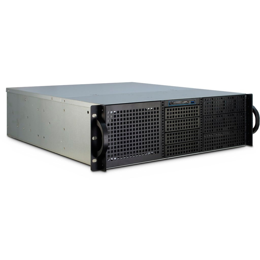 Obudowa rack Inter-tech 3u-30248 (czarna | 2x USB-A)