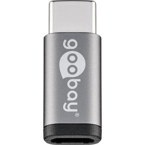 Adapter Goobay USB-C > USB Micro-B 2.0 (szary)
