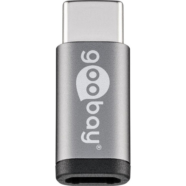 Adapter Goobay USB-C > USB Micro-B 2.0 (szary)