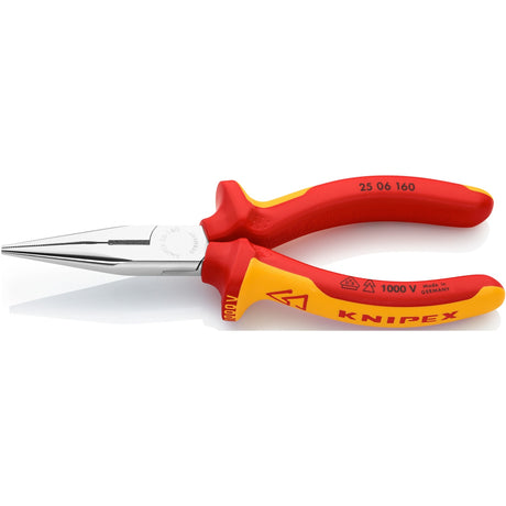 Szczypce radiowe Knipex proste z obcinakiem bocznym | 160mm | vde - 2506160