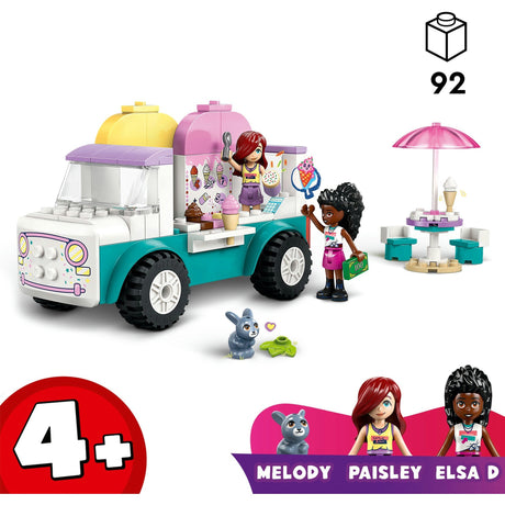 LEGO Friends, kreatywna ciężarówka z lodami w Heartlake, 42644