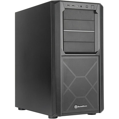 Obudowa midi tower Silverstone sst-sed1-b (czarna | 2x USB-A | 1x USB-C)